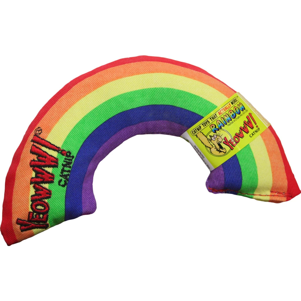 Katte legetøjs regnbue med Catnip, Yeowww! Rainbow