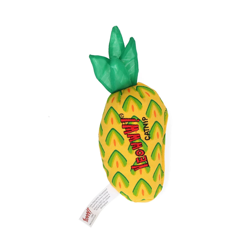 Katte legetøjs ananas med Catnip, Yeowww! Pineapple
