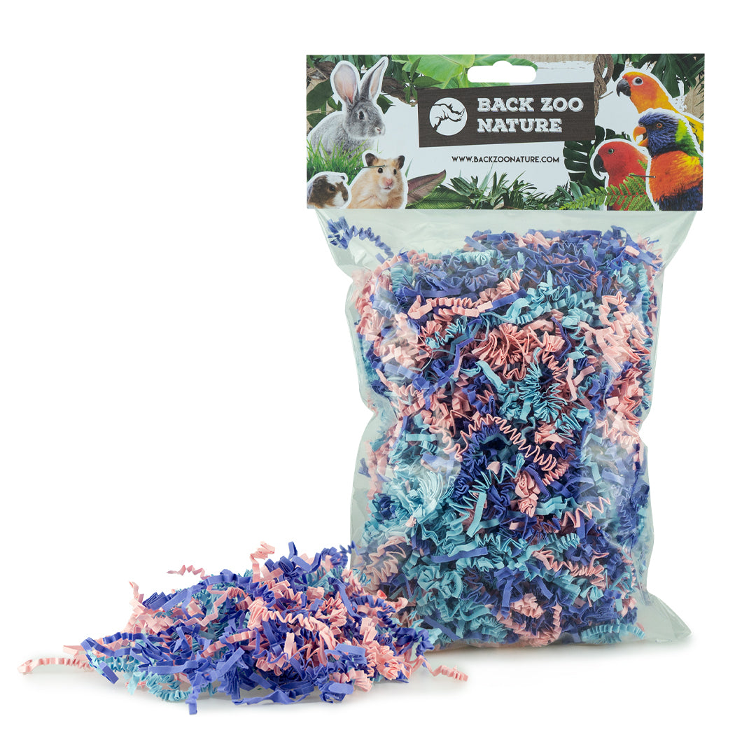 Crinkle Paper Happy Mix | tilbehør til fuglebur til fugle