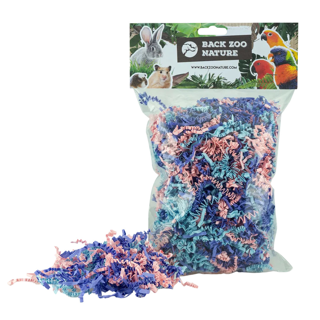 Crinkle Paper Happy Mix - tilbehør til fuglebur til burfugle