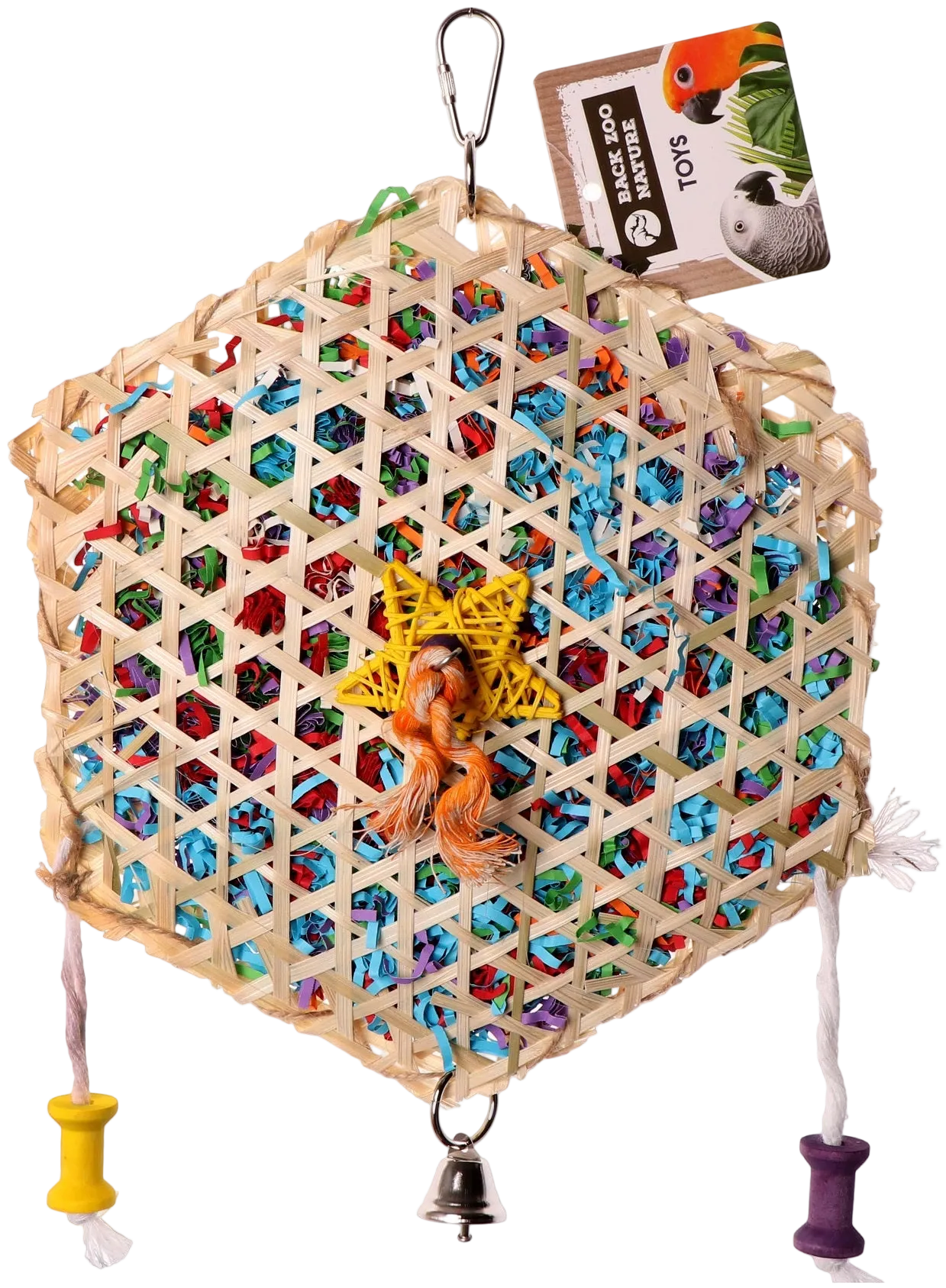Woven Hexagon - tilbehør til fuglebur til burfugle