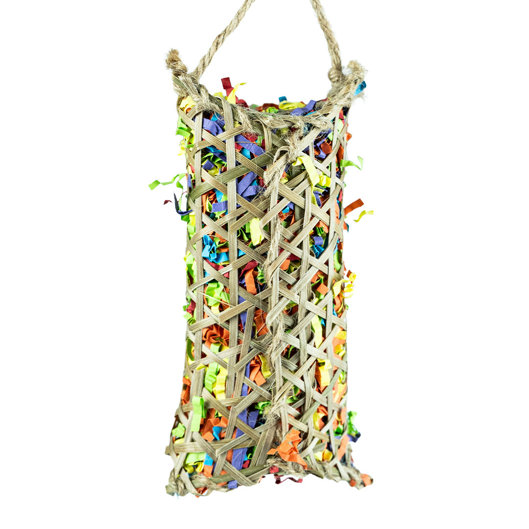 Parakeet Woven Bamboo Pouch | Fugletilbehør