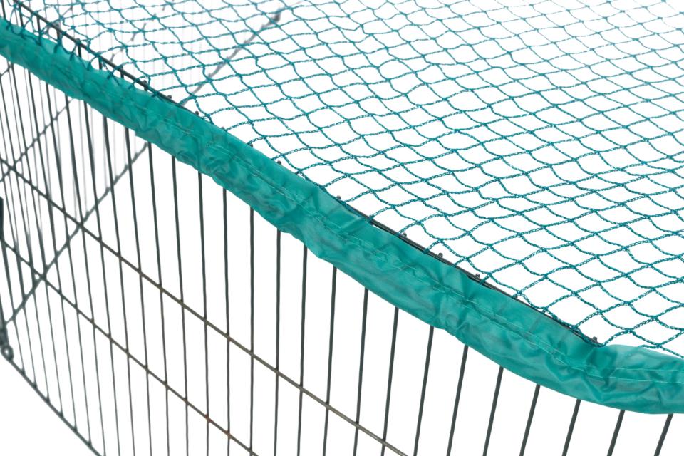 Løbegård med net, 6 elementer af 58 × 38 cm til udendørs - til  Kanin / Marsvin