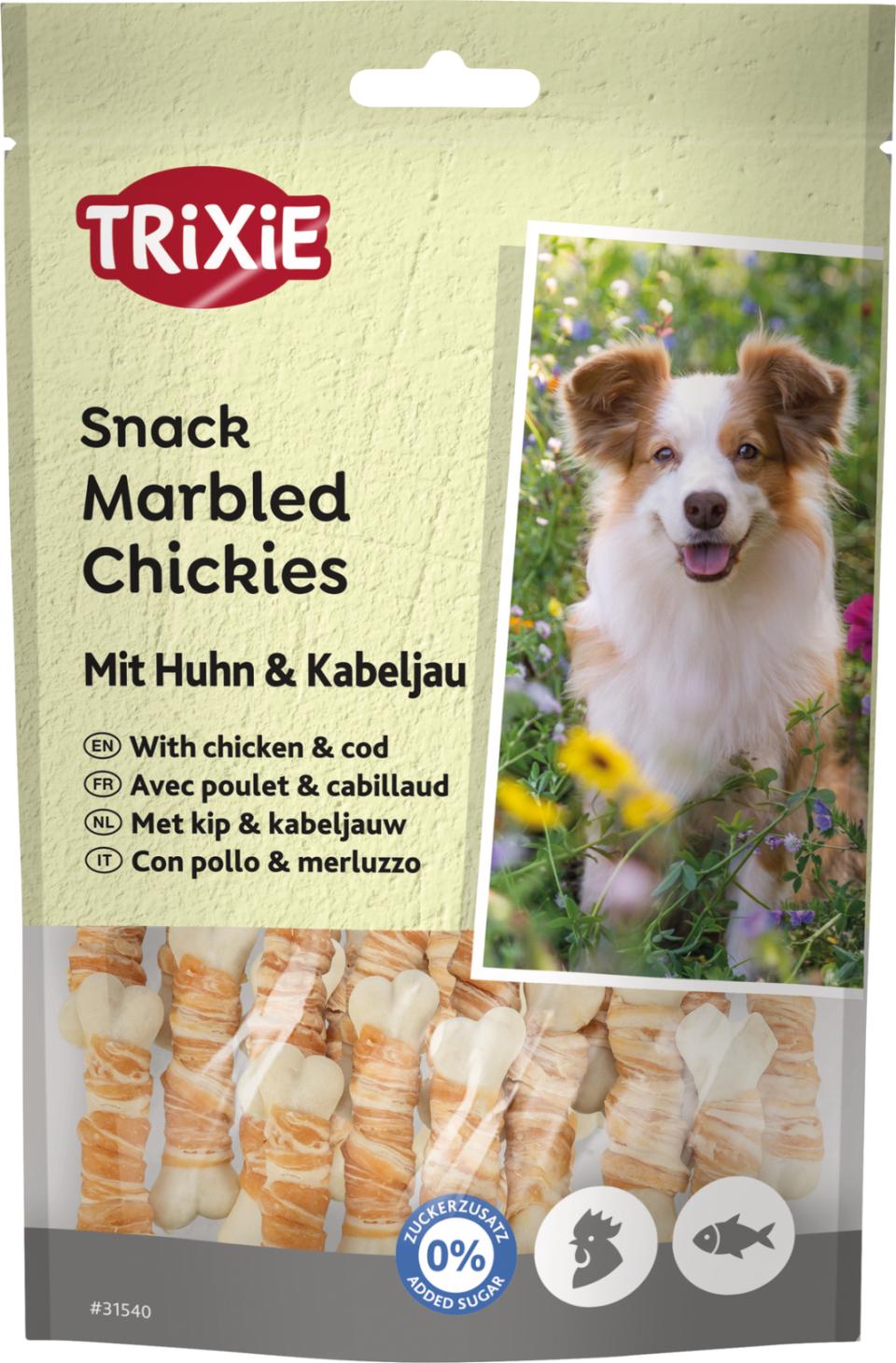 Hunde Calcium pinde med kylling & fisk