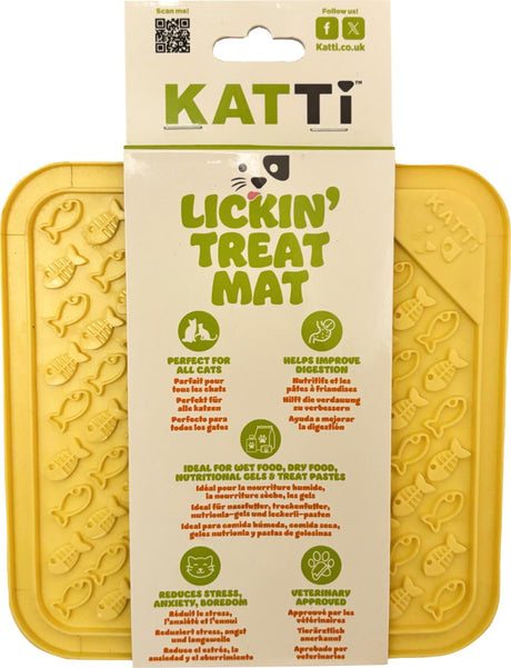 Katte foder slikkemåtte med dupper, Lickin Treat Mat, aktivering til katte