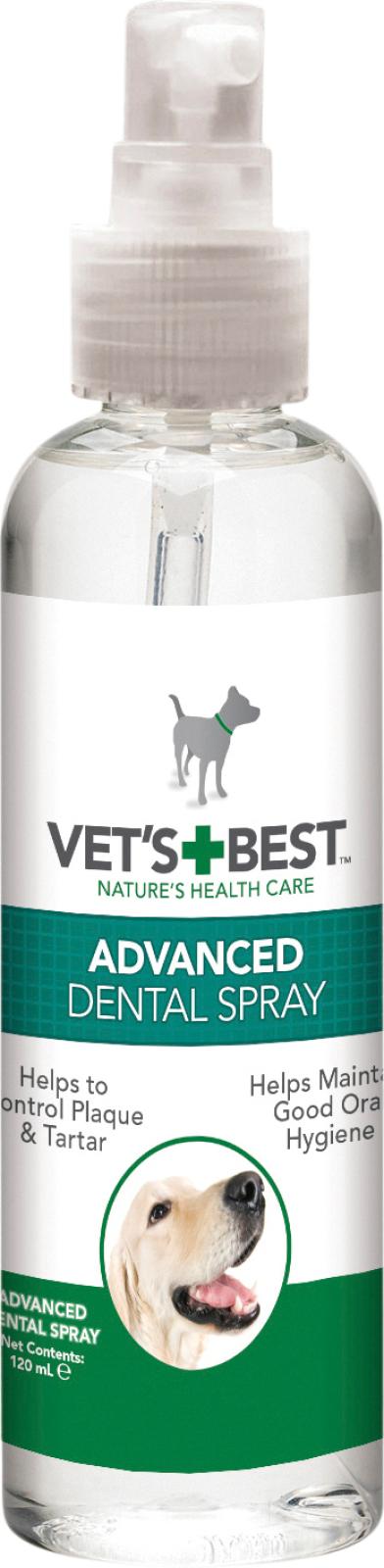 Tandpleje Spray Vet´s Best, til hunde med reb-bold