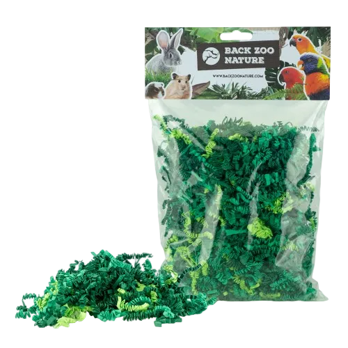 Crinkle Paper Forest Mix - tilbehør til fuglebur til burfugle