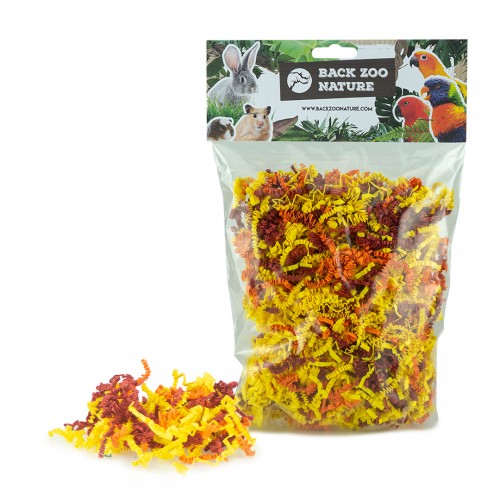Crinkle Paper Sun Mix - tilbehør til fuglebur til burfugle