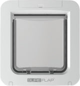 Sureflap kattelem med chip -  i 2 forskellige størrelser med chip I hvid