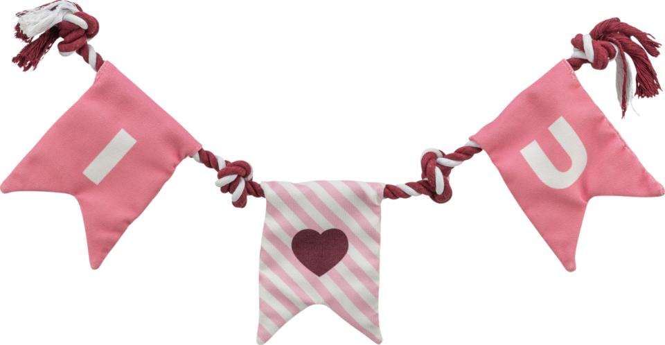 Reblegetøj til hunde - I <3 U - Valentins Dag