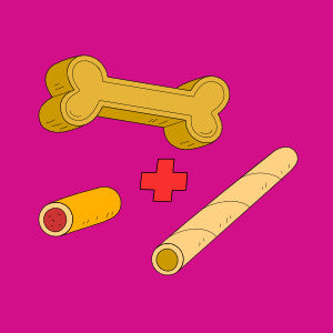 godbidder og snacks fra dyrlægen til hunde og katte - ikoner til collections