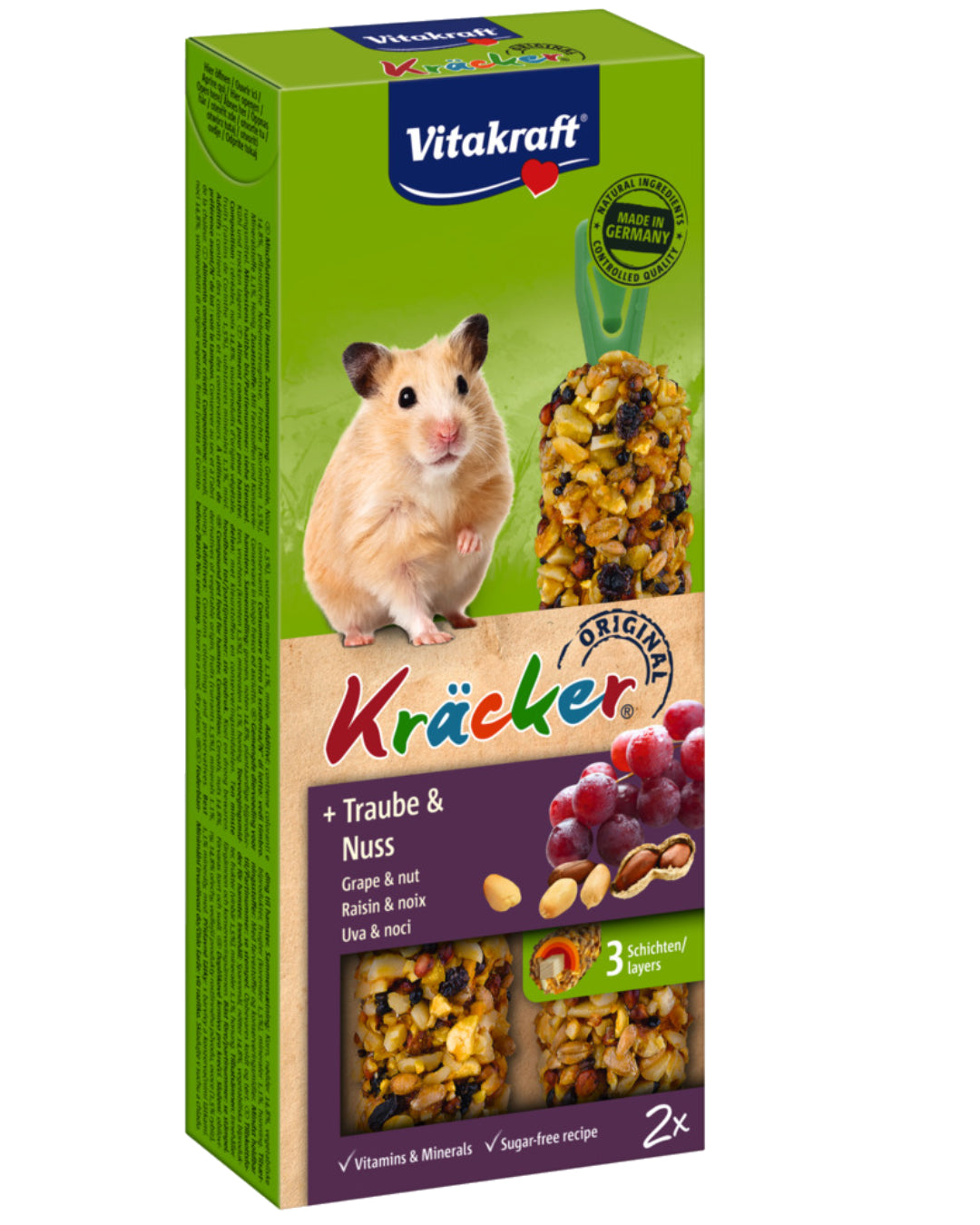 Vitakraft Kräcker, tandslibende stænger til hamster.