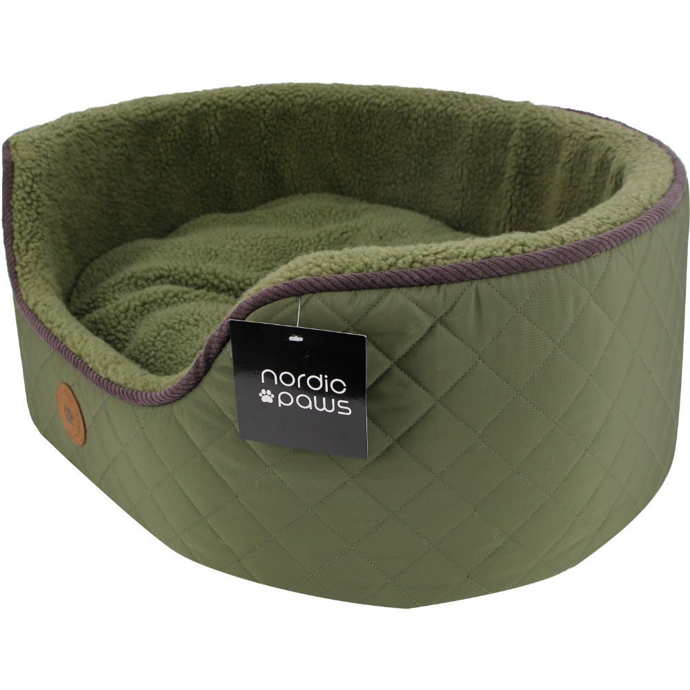 Hundeseng "Nordic Paws" Jagt Grøn, rund