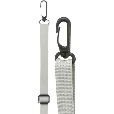 En hvid snor med en krog på, perfekt til Gnaverseng m. lammeskind til ophæng af Trixie.