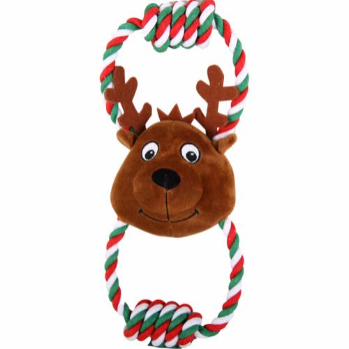 JULEbamse med reb & julehygge, 30cm