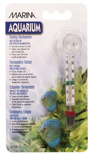 Termometer med sugekop fra Hagen er den perfekte enhed til nøjagtigt at måle temperaturen på dit akvarium i både Celsius og Fahrenheit.