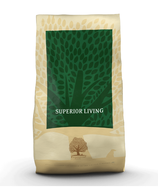 12.5kg Essential Superior Living, kornfrit hundefoder med kylling & and til voksne hunde 