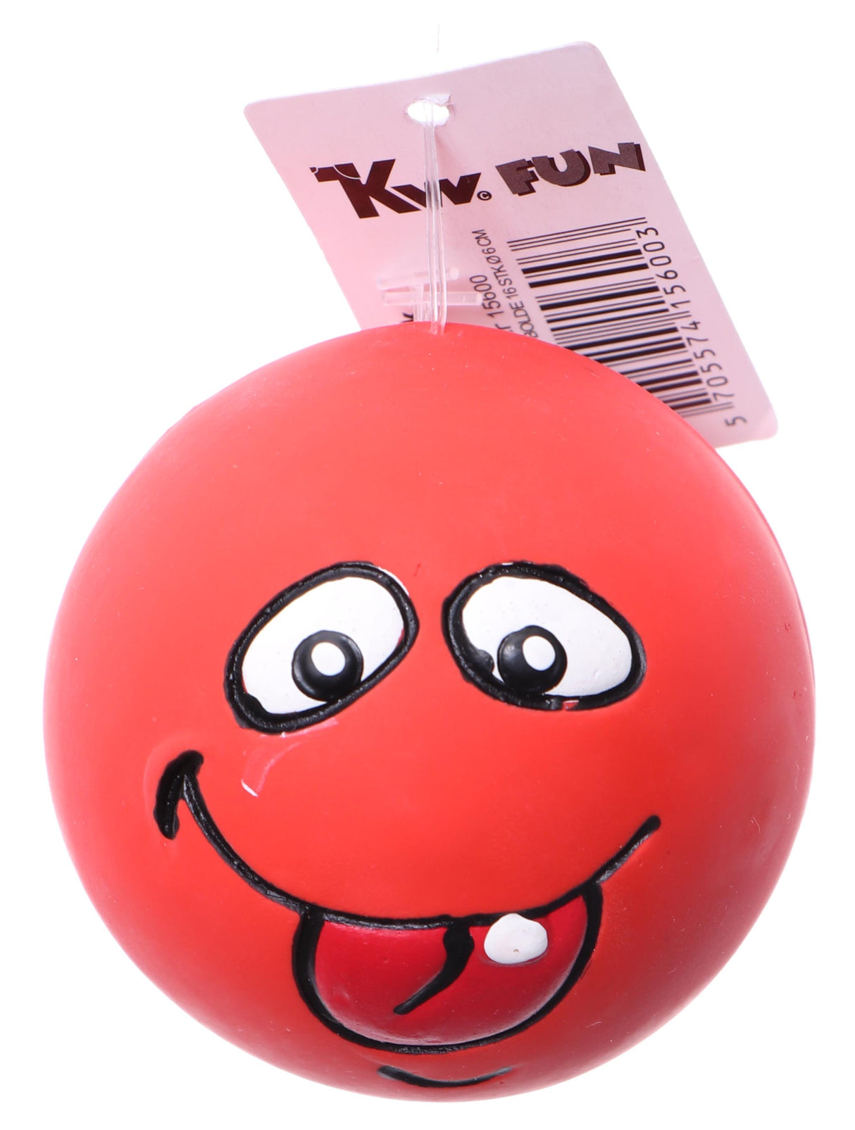 Beskrivelse: En sjov Pivedyr bold med et smiley ansigt på det fra Kw.