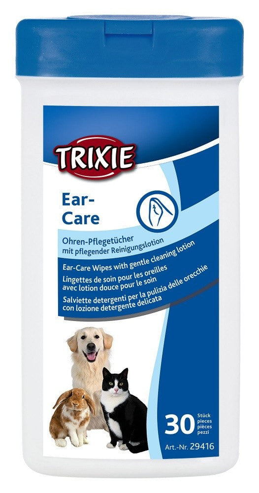 Trixie ørepleje servietter til hunde og katte giver fremragende ørers for optimal ørepleje.