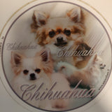 Chihuahua chihuahua Kw DEKAL RUND DELUXE chihuah.