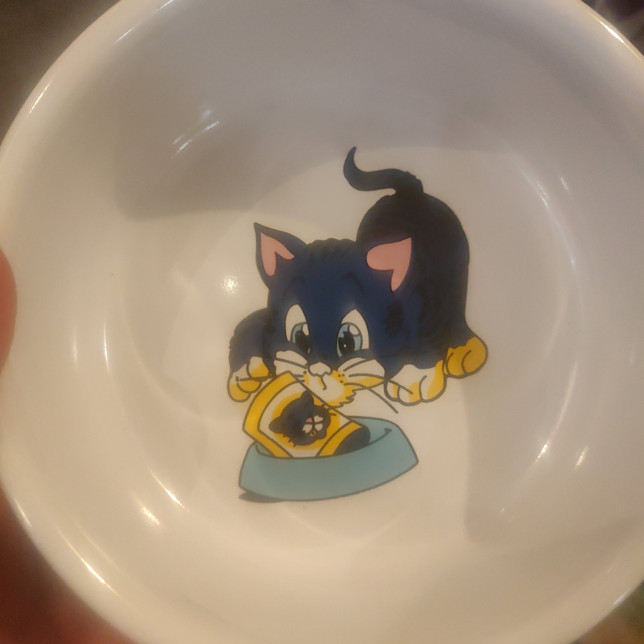 skål til kat, keramik med sødt motiv