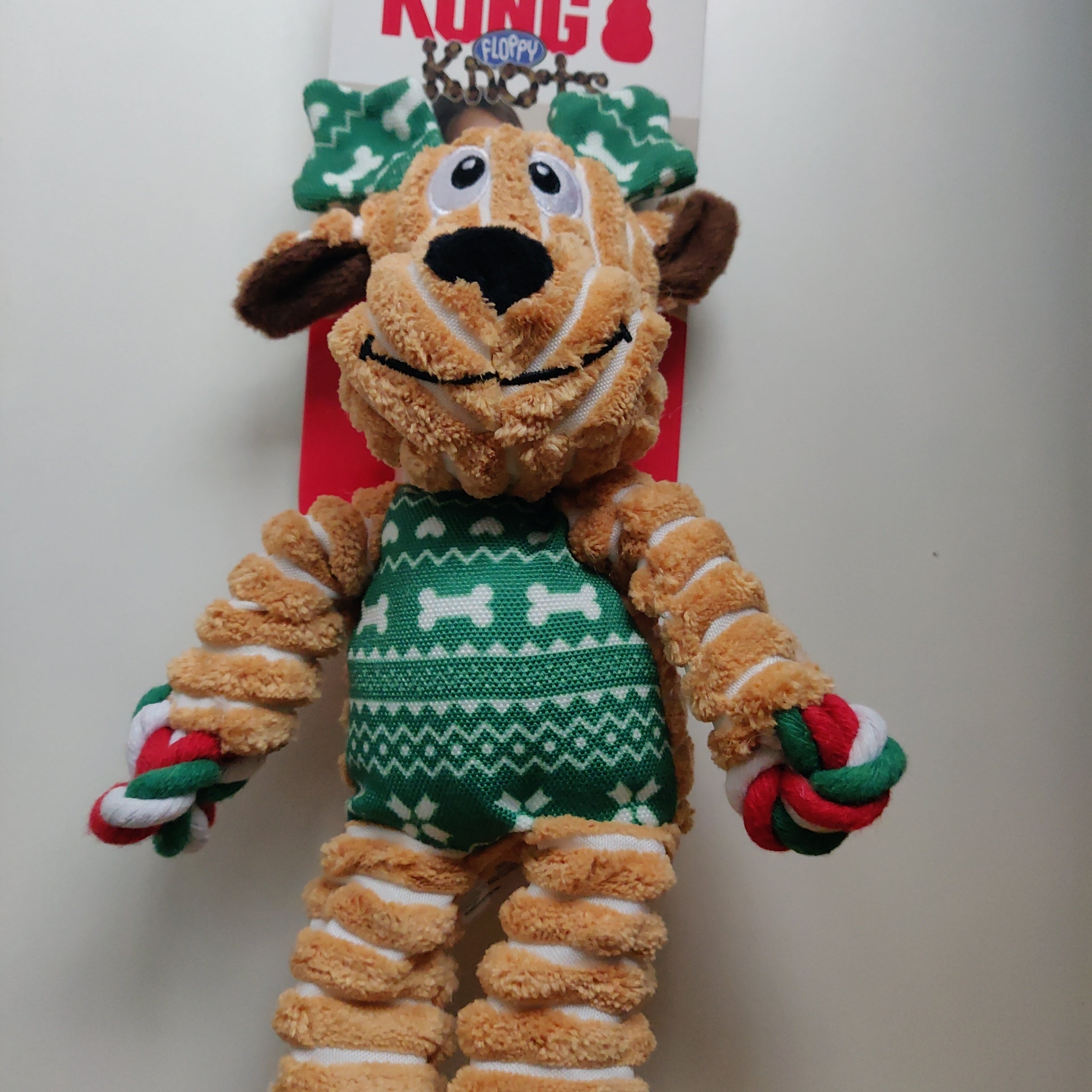 Julebamse fra kong - Holiday Floppy Knots Reindeer