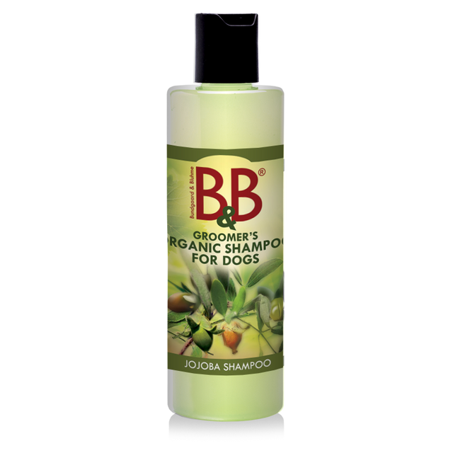Pelspleje hund og kat - B&B økologisk hundeshampoo med Jojoba - Hvor kæledyr ville handle - Foderboxen.dk