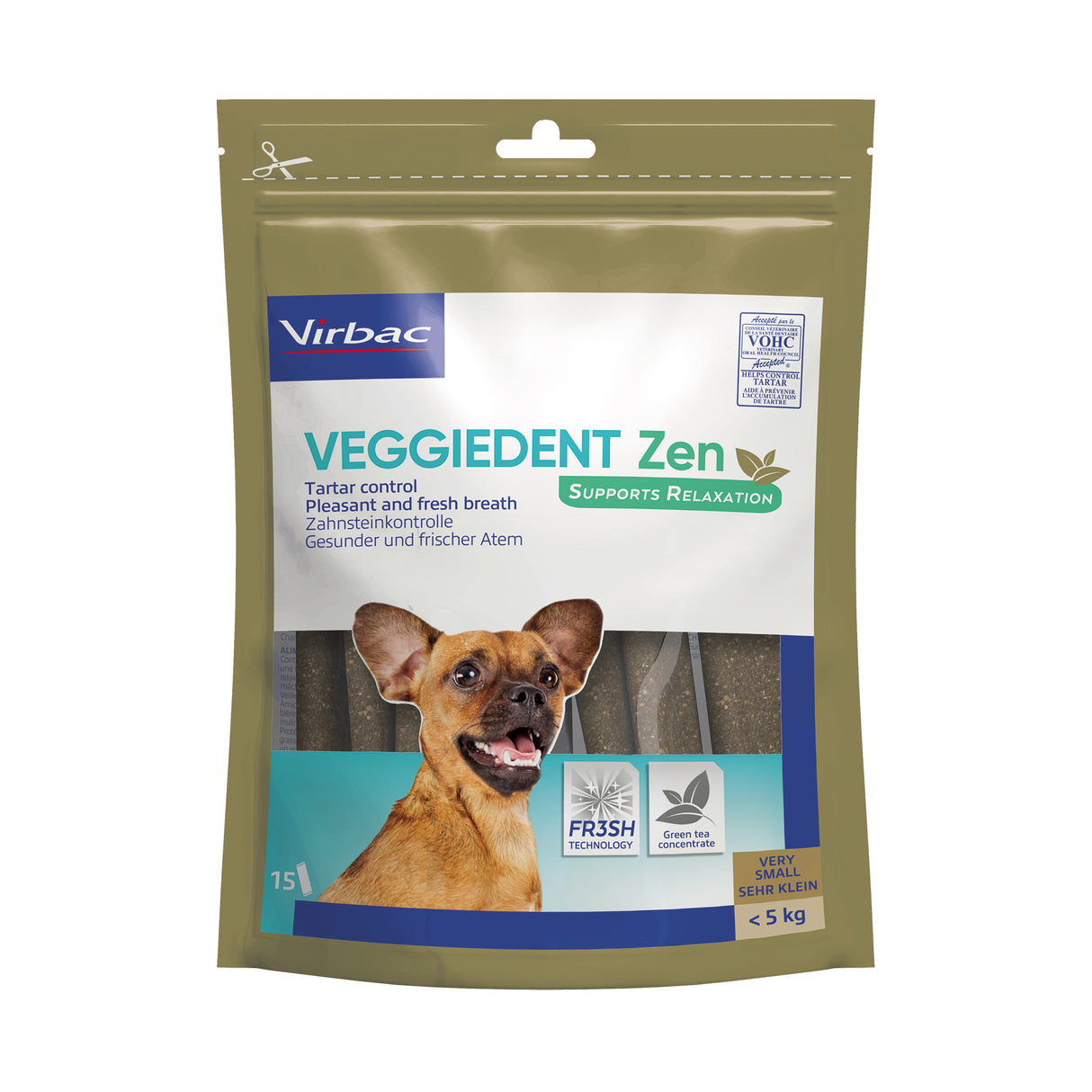 Virbac veggieDent Zen, XS 15 stk - Velegnet til hunde på under 5kg