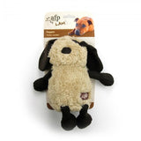 En krøllet Bamse til hunden, blød og sød bamse med piv 28cm i en pakke fra AFP.