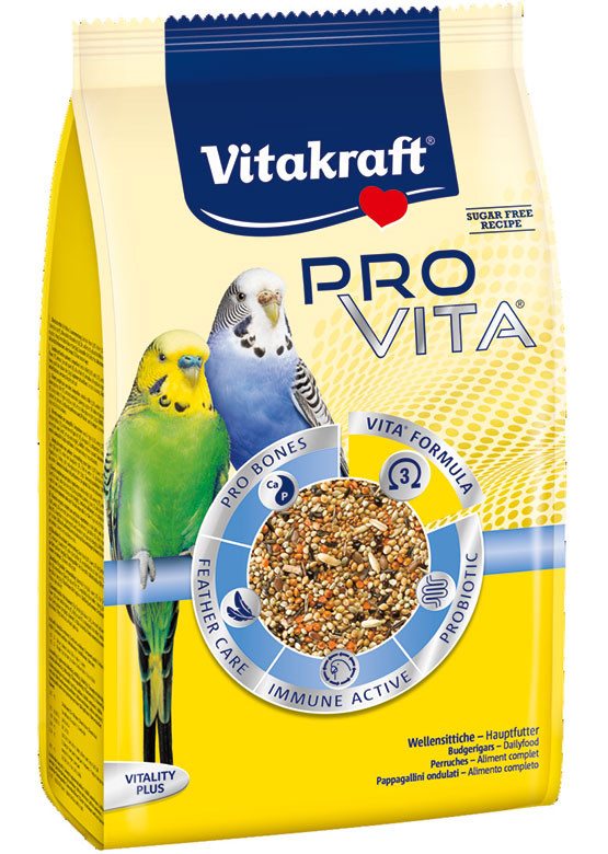 Undulatfoder Provita fra Vitakraft er det perfekte valg til din undulats ernæring. Denne højkvalitets undulatfoder er specielt formuleret til at forbedre din fugls fugleliv, holde