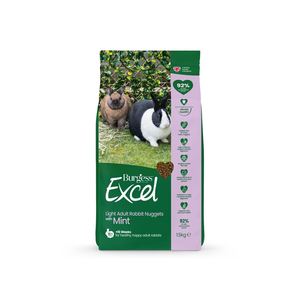 Kaninfoder Burgess Excel, Light Mint