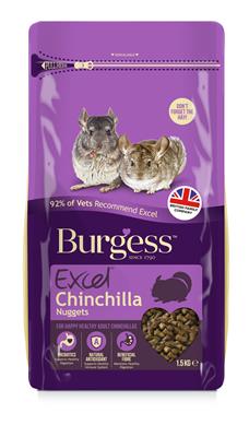 Chinchilla foder Burgess Excel, til alle aldre 1,5kg
