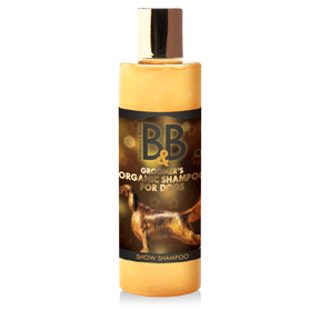 Pelspleje hund og kat - B&B økologisk hundeshampoo, show shampoo med guldstøv - Hvor kæledyr ville handle - Foderboxen.dk