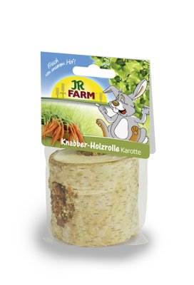 JR Farm træskål med gulerod er et nærende strøelse til smådyr. Den er lavet af naturlige gulerod-fibre, som fremmer tandsundheden og giver en tilfredsstillende tyggeoplevelse. Din lodne ven vil elske det.