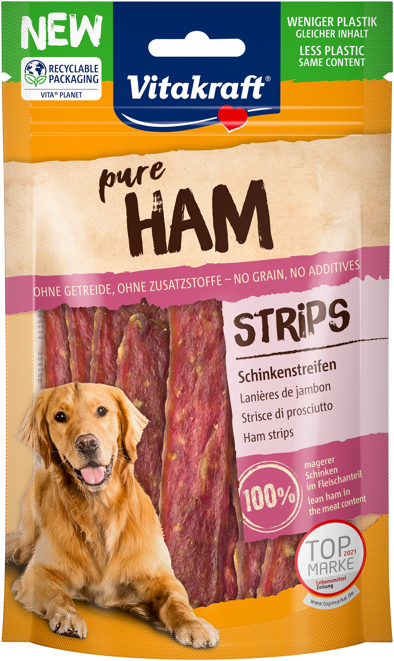 Vitakraft pure ham - Hundegodbid ren skinke