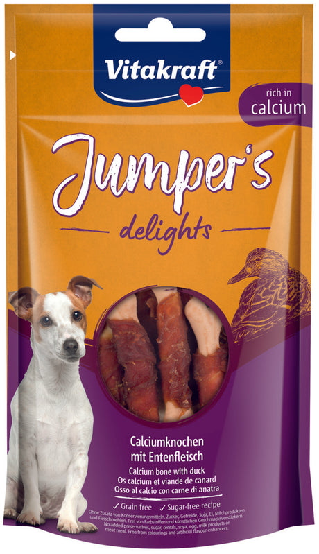 Beskrivelse: Hundegodbidder, Luksus Nyhed Jumpers Minis & delights fra Vitakraft, der bringer glæde til hoppende hunde.