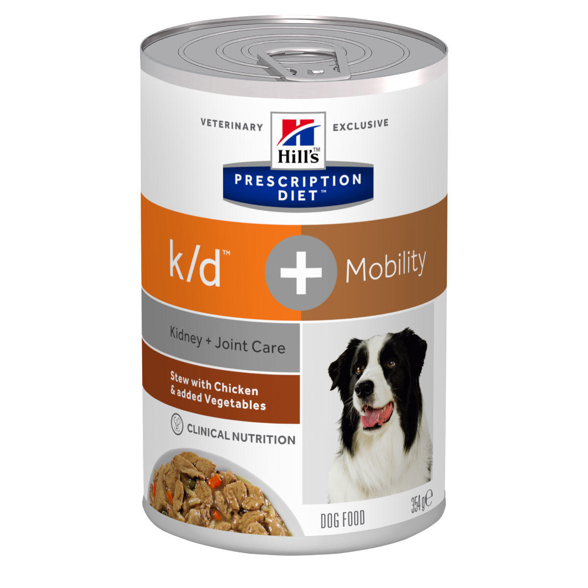 Hill's PRESCRIPTION DIET - k/d + Mobility Canine Stew med kylling og grøntsager 12 x 354g