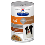 Hill's PRESCRIPTION DIET - k/d + Mobility Canine Stew med kylling og grøntsager 12 x 354g