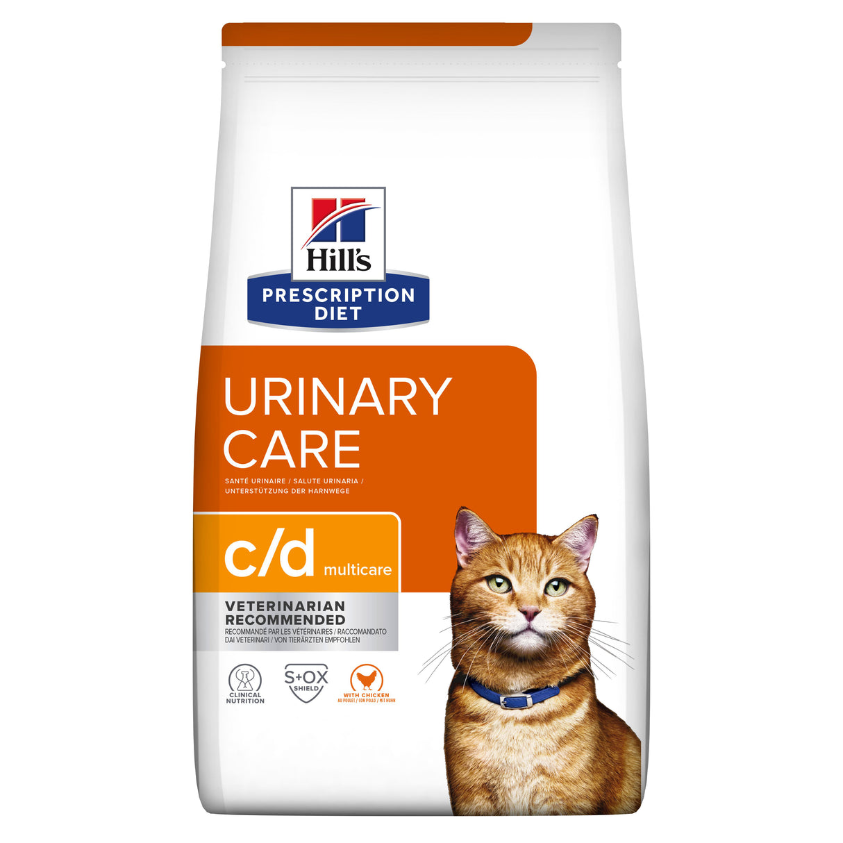 Hill's Prescription Diet c/d multicare kattemad med kylling. Til katte med urinvejsproblemer