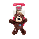 Et brunt Kong Wild Knots Bears udstoppet legetøj i en pakke.