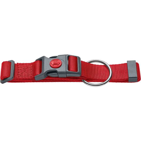 Et rødt Hundehalsbånd fra Hunter krave med metalspænde.