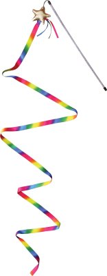 En smuk KONG STELLAR TEASER Drillepind tryllestav med et hypnotiserende regnbuebånd, der forbedrer dets flot udseende.