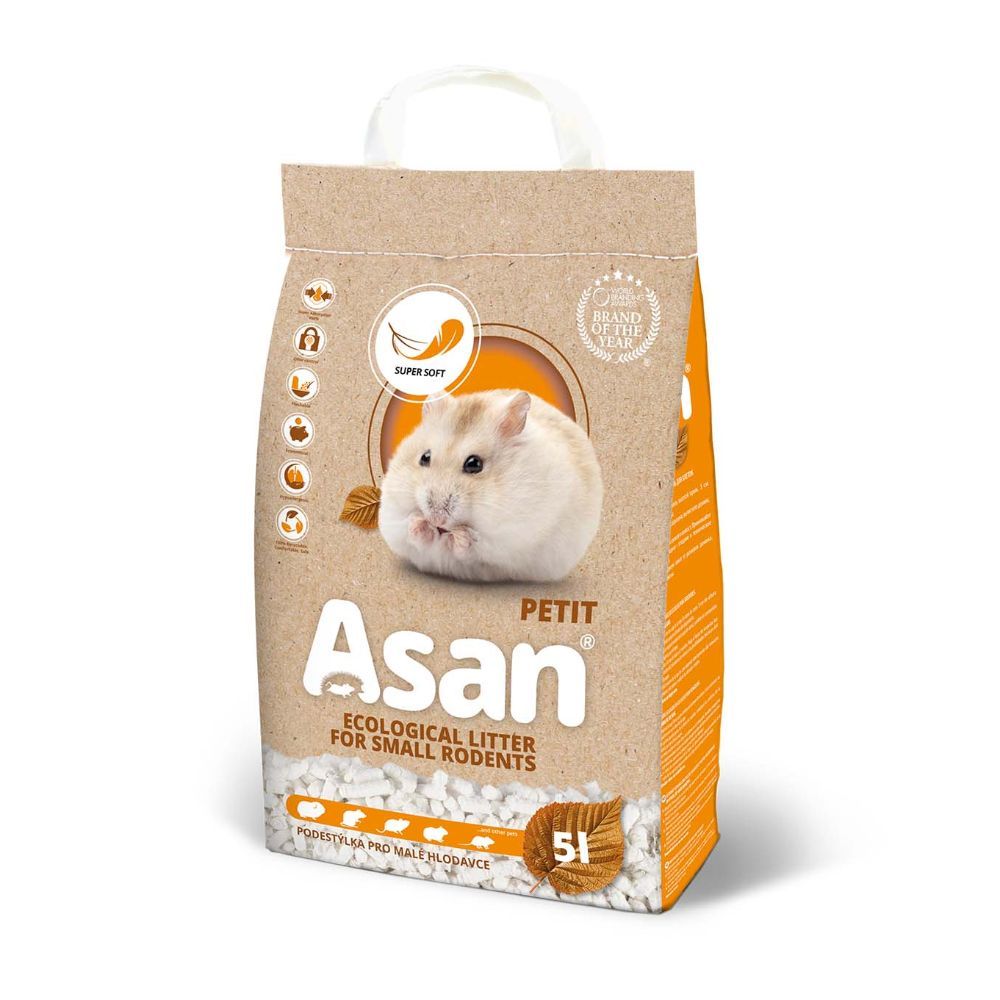 Bunddække papir til hamster & mindre gnavere, ASAN PETIT 5L