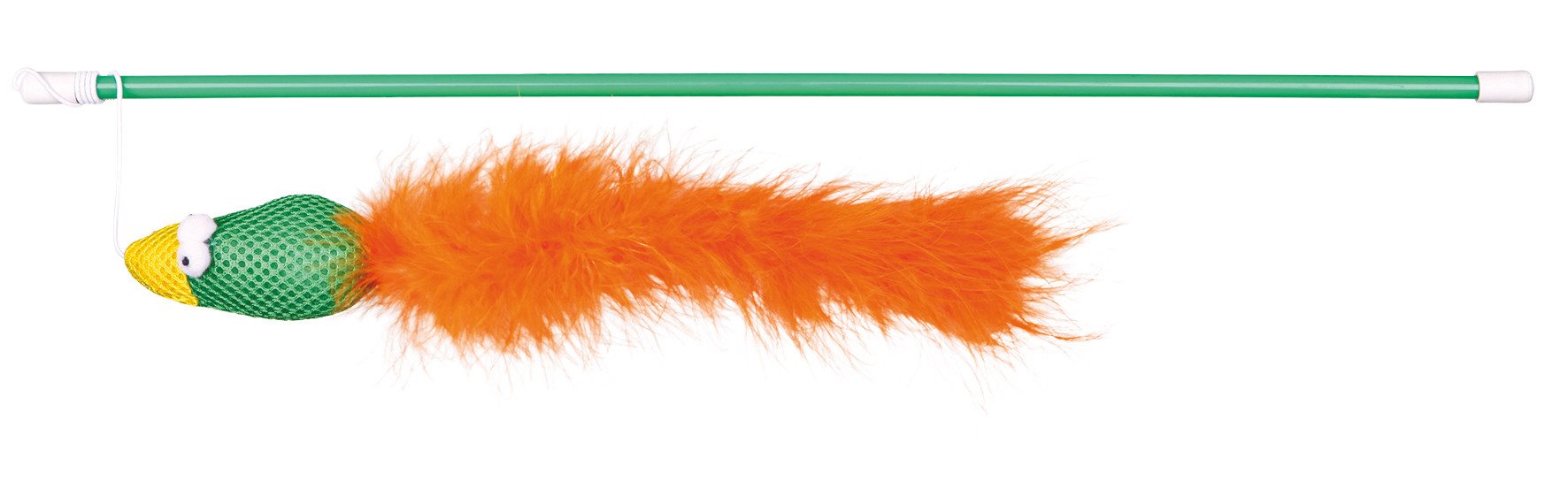 Drillepind m/fugl og fjer