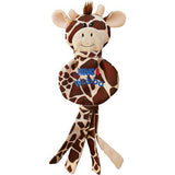 A KONG WUBBA NO STUFF, holdbart hundegetøj - stort med ordet giraf på, fås som hundelegetøj.