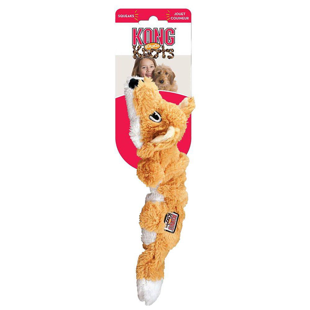 Kong scrunch knots FOX, solide hundebamser (Small/medium)