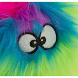 A close up of a Bold i Plys med lyd og vanvittig glade farver fra GoDog, a colorful furry stuffed animal.