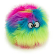 En Bold i Plys med lyd og vanvittig glade farver fra GoDog, en farverig lodnet bold med øjne på, der er lavet med Chewguard teknologi og perfekt til leg som et plyds legetøj.