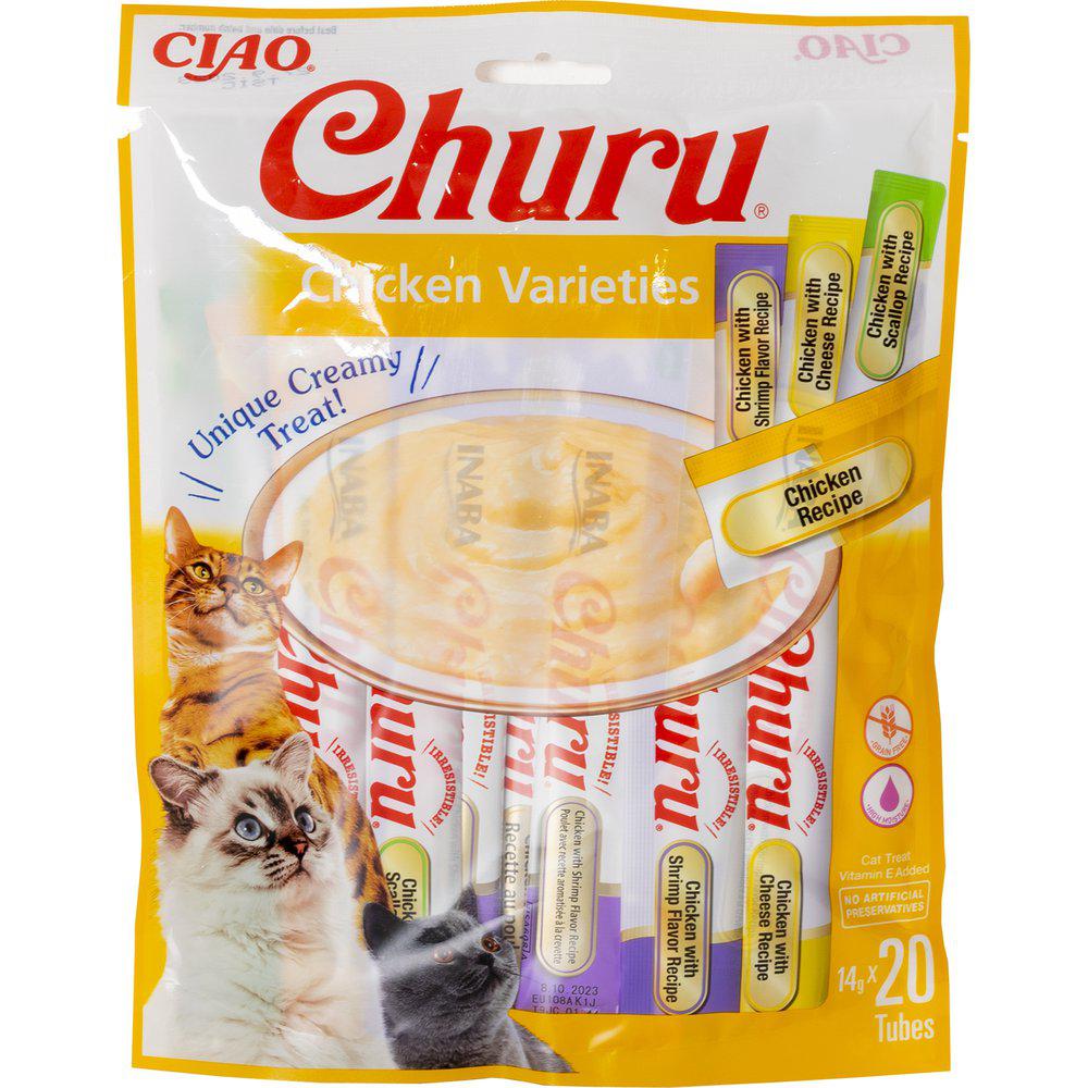 Kattegodbid, Churu kylling MIX Storkøb, flydende katte snack