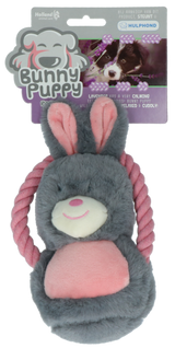 En Bunny Puppy grå kanin legetøj i en pakke.